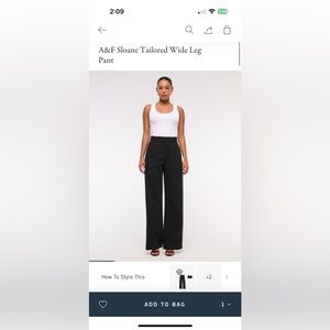 Abercrombie and Fitch Sloane Tailored Pant